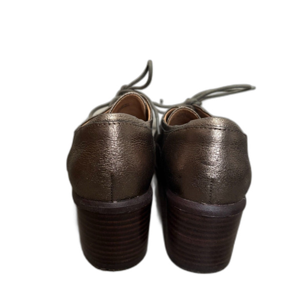 Sofft Patience Copper Metallic Oxfords Block Heel Academia Twee Lace Up Size 6 - Picture 4 of 7